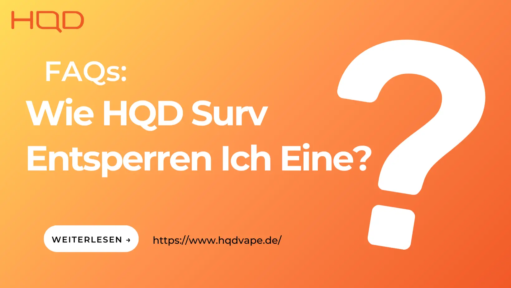 Wie HQD Surv Entsperren Ich Eine